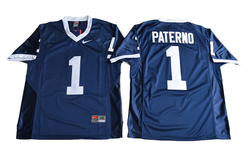 2017 Penn State Nittany Lions Joe Paterno #1 College Football Jersey - Navy Blue->->NCAA Jersey